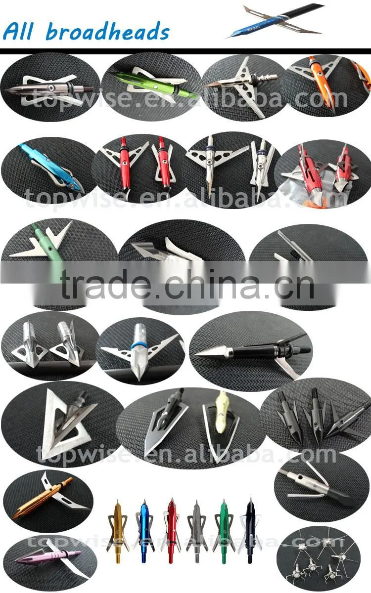 outdoor bow fishing arrow points 2 blades 225 grain iron