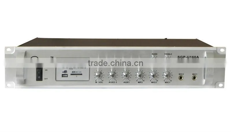 450W 2U Hearing Amplifier with 6-Zone & MP3/FM