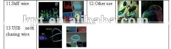 kpr el wire electroluminescent cable for bridge decoration