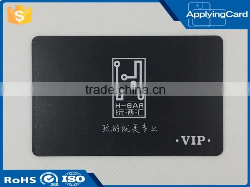 Customized design pvc discount card smart contact rechargeable card for bar club members