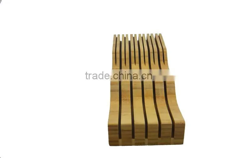 DX003/XingYuan Bamboo in Drawer Knife Block , Knife Organizer
