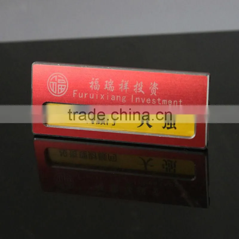 Aluminum alloy nametag/name badge/name plate