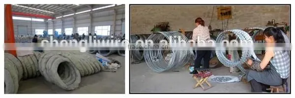 concertina razor barbed wire mesh fence CBT-65