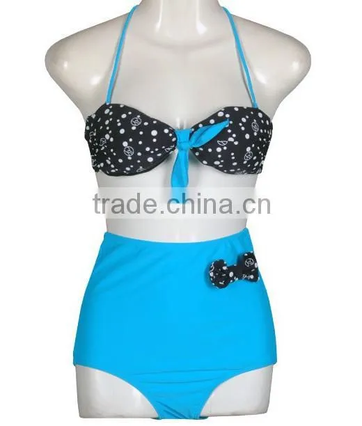 Teen Transparent Bikini Swimwear Highwaisted Bikinis Set