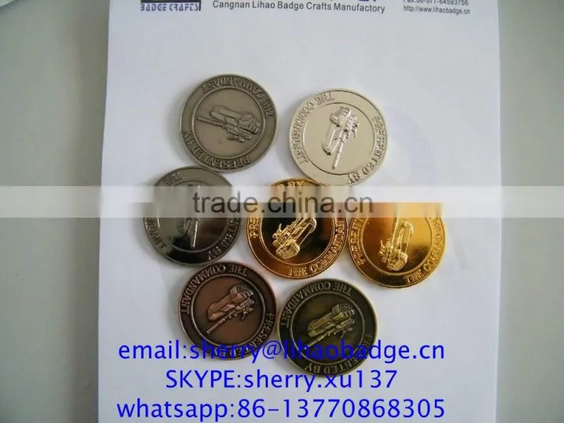 Custom 3D Army Tank coin,zinc alloy metal coin,souvenir badges