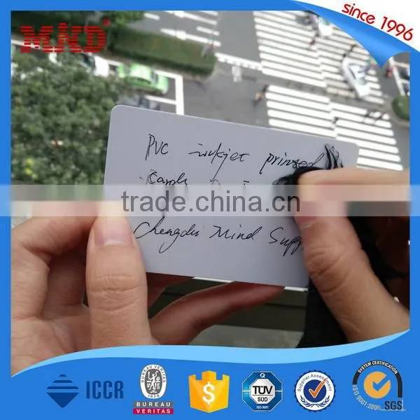 MDP257 Printing inkjet printable transparent pvc card of membership card