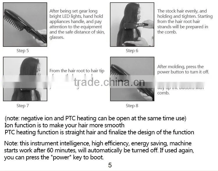 Best selling 2 in 1 PTC heating fast hair straightener curling iron