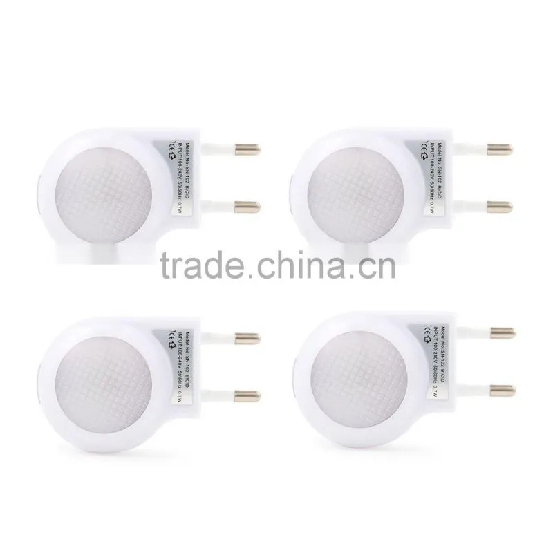 CroLED Fashion Snail White Light Control LED Nightlight EU regulation (SN-102L / W) * 4
