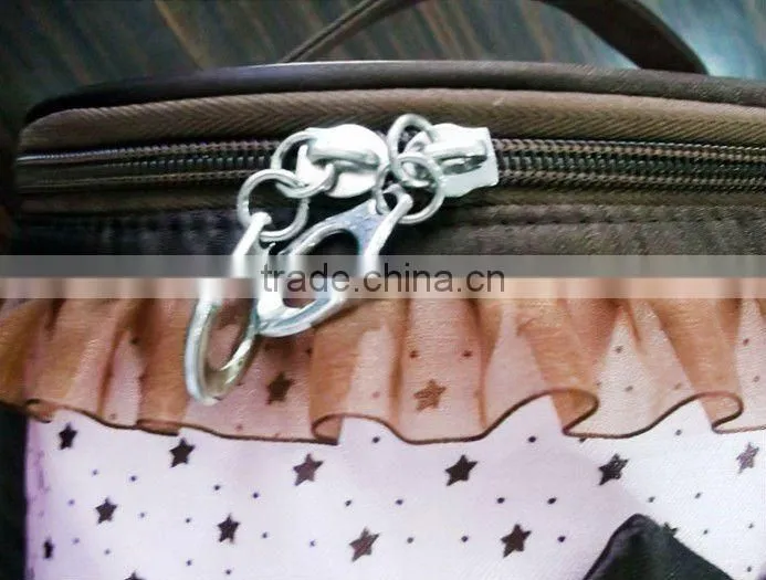 Cute cosmetic bag with mirror