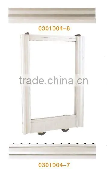 high quality steel and Plastic Wardrobe Sliding Door Fittings max door weight 40kg
