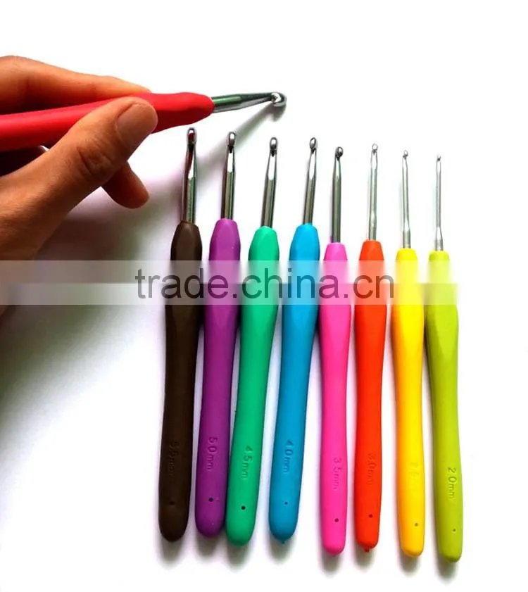 New arrival 11 Knitting Needle Crochet Hook/Soft Handle Crochet Hook Set