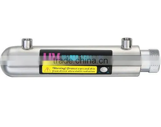 UV sterilizer 1GPM for 6 stage RO water treatment