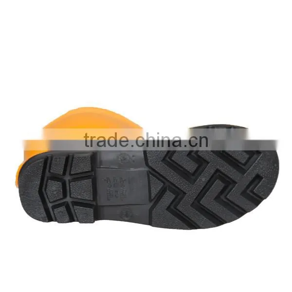 CE Certified Steel Toe Yellow PVC Safety Boots