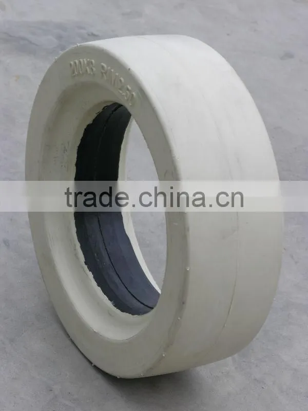 solid white tires, solid tires with rim with brake,6.00-9 solid tire