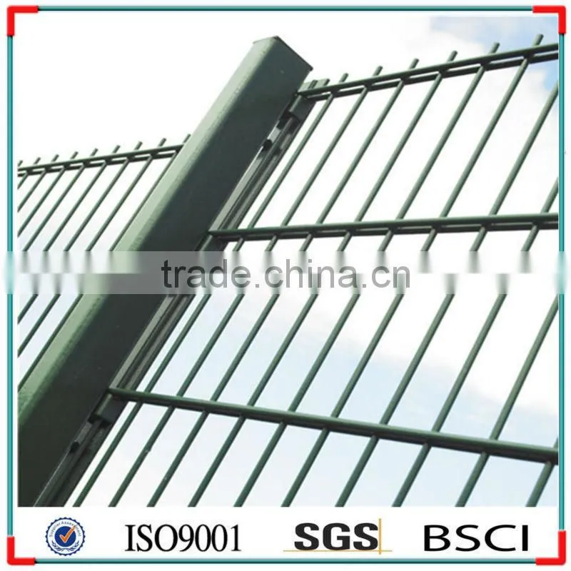 powder coated double wire fence, commercial metal fence panels
