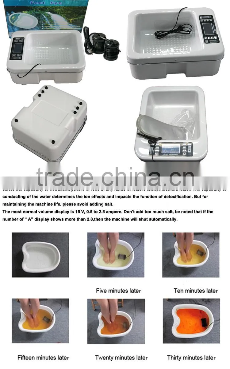 foot basin / ionic body cleanse detox foot spa machine