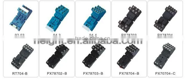 HEIGHT Hot Sale PX78703 Relay Socket /17 pin Relay Socket/general relay socket with High Quality Factory Price