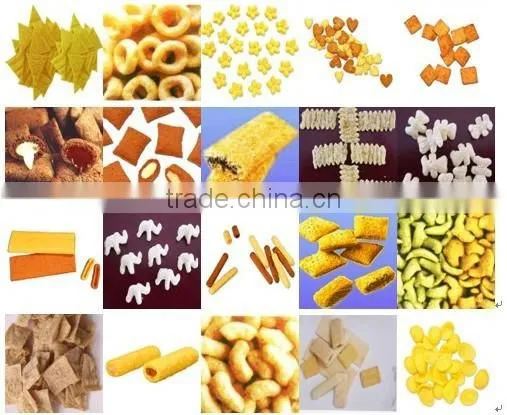 Double screw Extruder Corn Raw Material Snack Puffing Machine