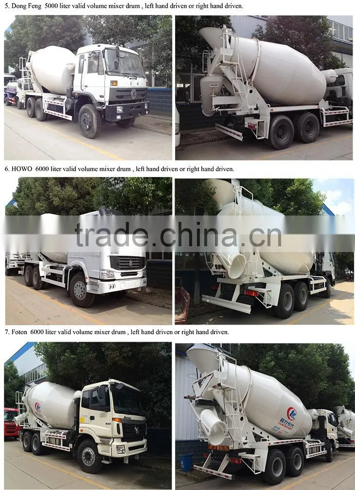Howo 8 cbm cement mixer truck, concrete mixer truck, concrete truck drum mixer
