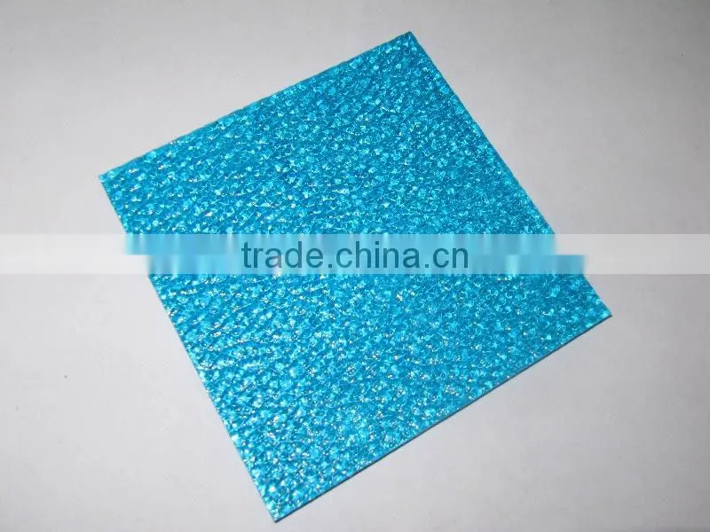 lake-blue PC diamond plate &Embossed sheet