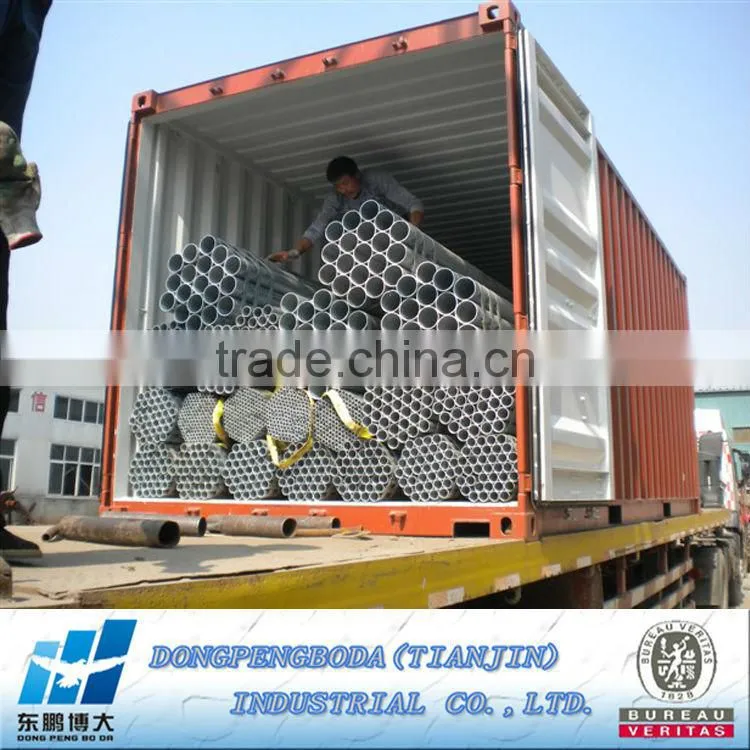 DPBD ERW pre-galvanized round steel pipe