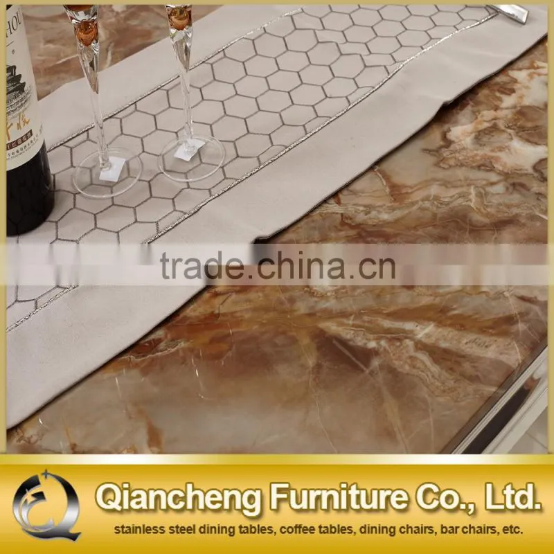 Morden style marble mdf dining table