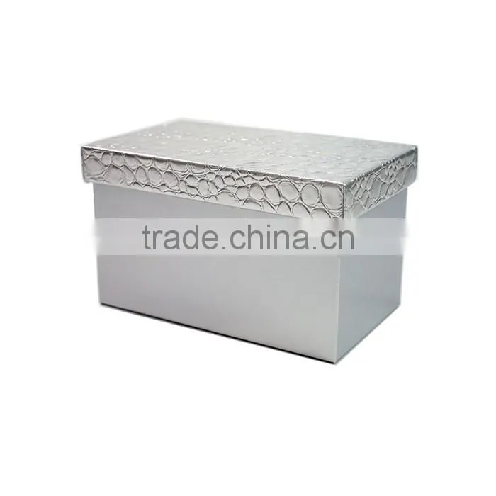 Household Set Of 3 Rectangular Faux Leahter Storage Box With Lid