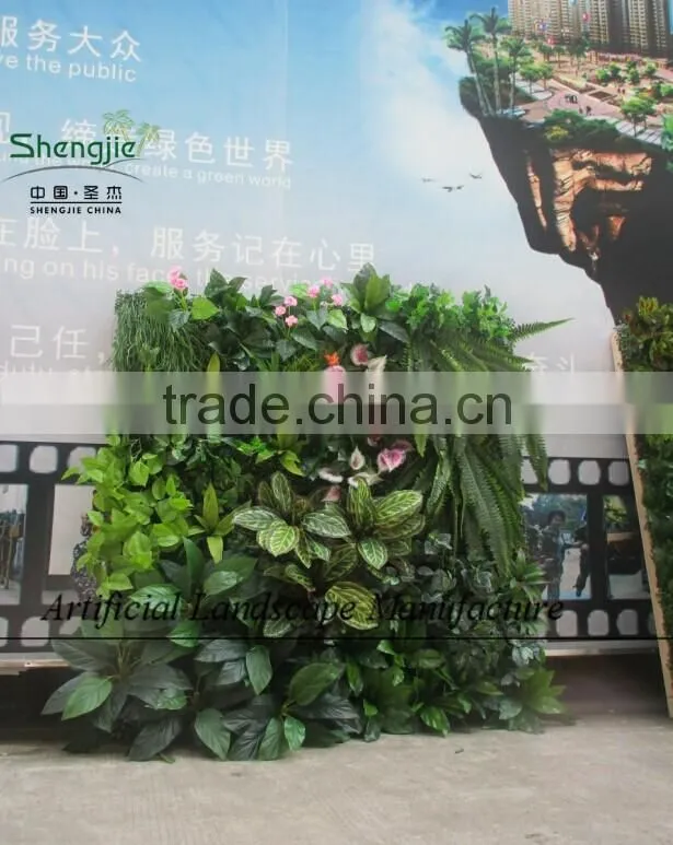 ODM or OEM artificial plants wall in factory,fake green wall