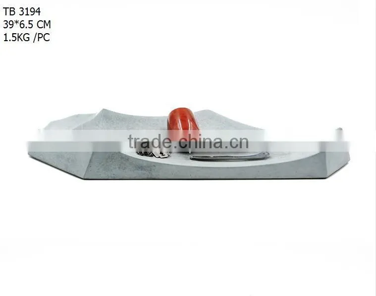 Concrete cement Multi-function storage tray jewel stand