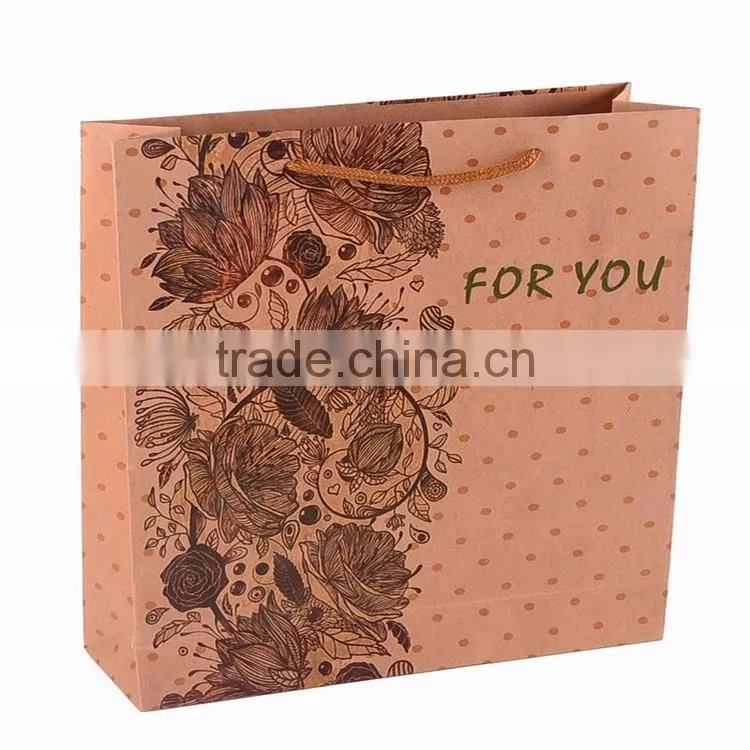 warp and weft paper material private ordering pharmacy paper bag / packaging machines sugar paper bag / handle for paper bag