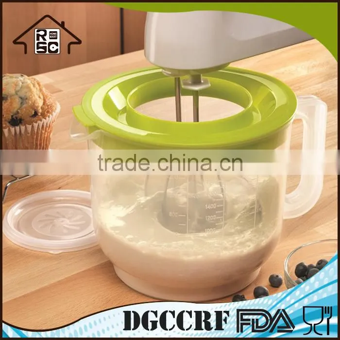 Plastic Measuring Pitcher,Mix & Pour Measuring Pitcher with Lid,BPA free Plastic Pitcher