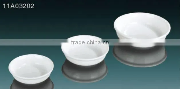Tony snow white ceramic various size sauce dish