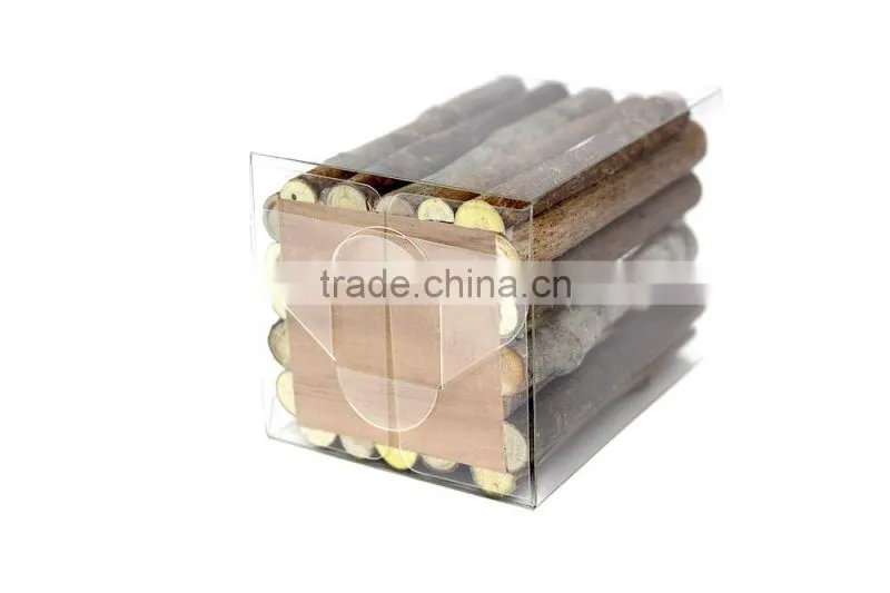 Wooden Pen Holder. Wood Branch Pen Pot, Square Wood Pen Holder