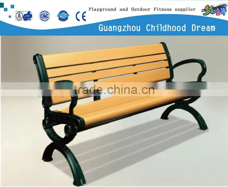 (HD-19802 ) rosewood and cast iron made factory wholesale price rustic wooden bench