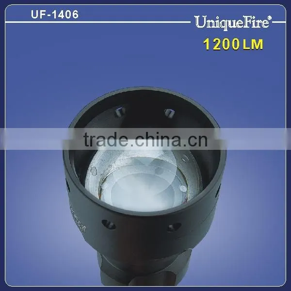 UniqueFire UF-1406 waterproof rechargeable power style cree led torch