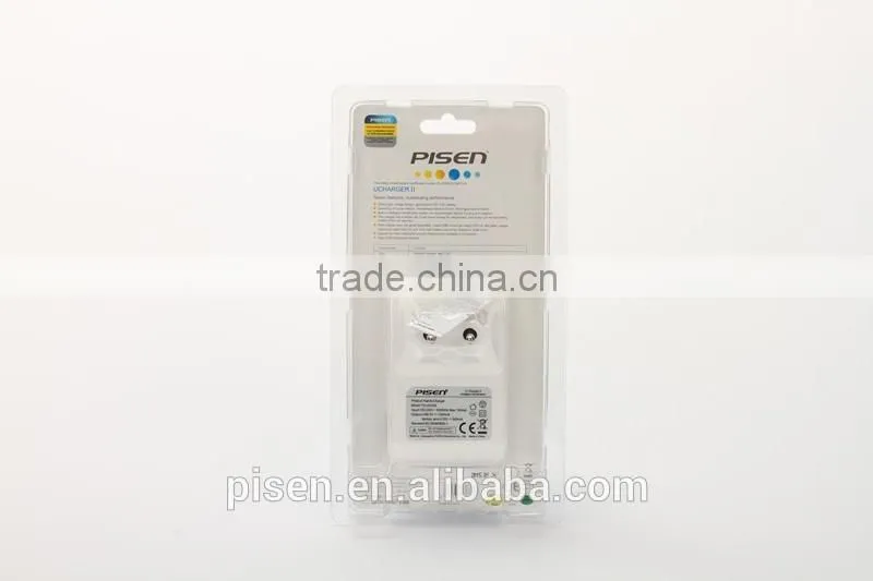 Pisen Stretchable 3.8V Foldable EU Plug Smart Automatically Identification Charger for Mobile Phone Mobile Phone Battery