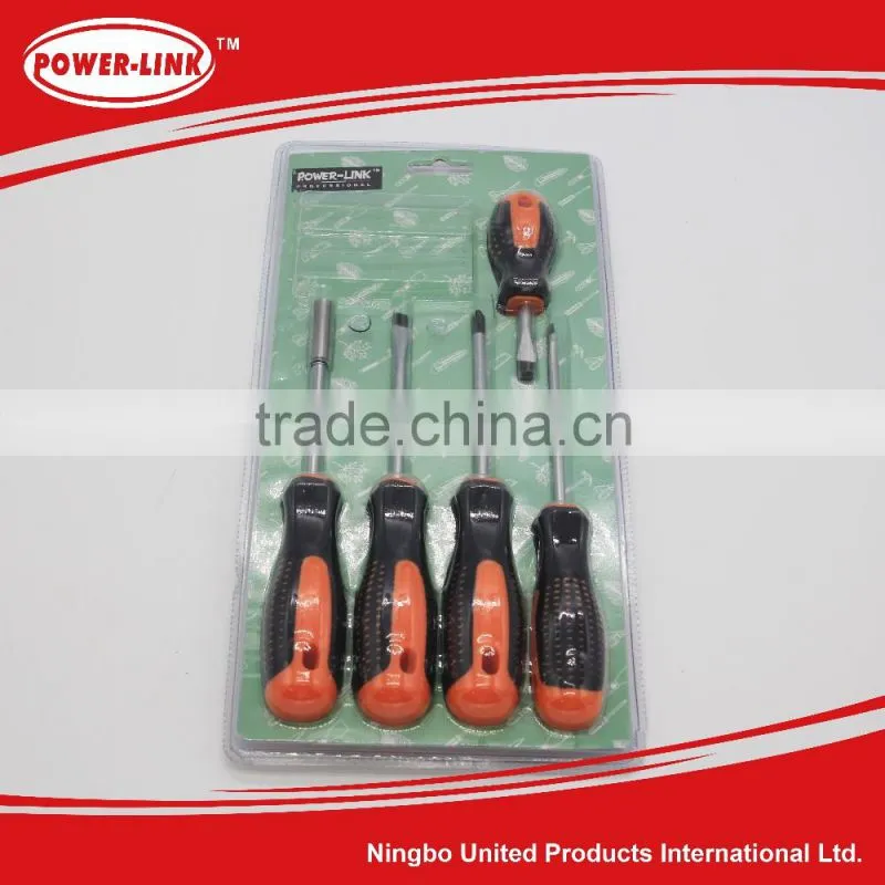 5pc CRV screwdriver hand tools set and sleeve