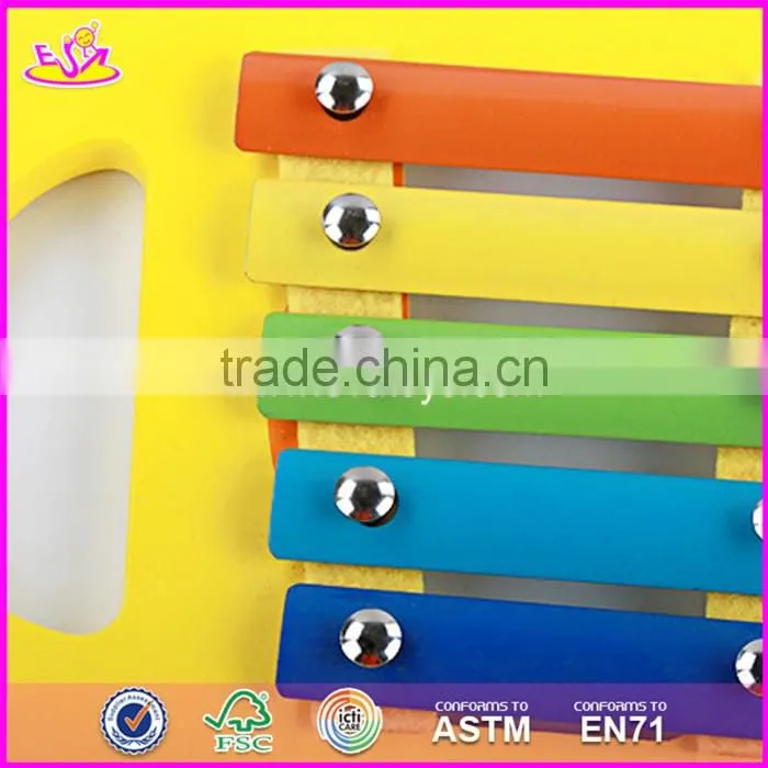 2017 New design educational toys wooden child's xylophone for sale W07C059
