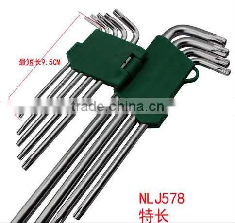 Berrylion tools polished treatment 9pcs torx allen key set for sale