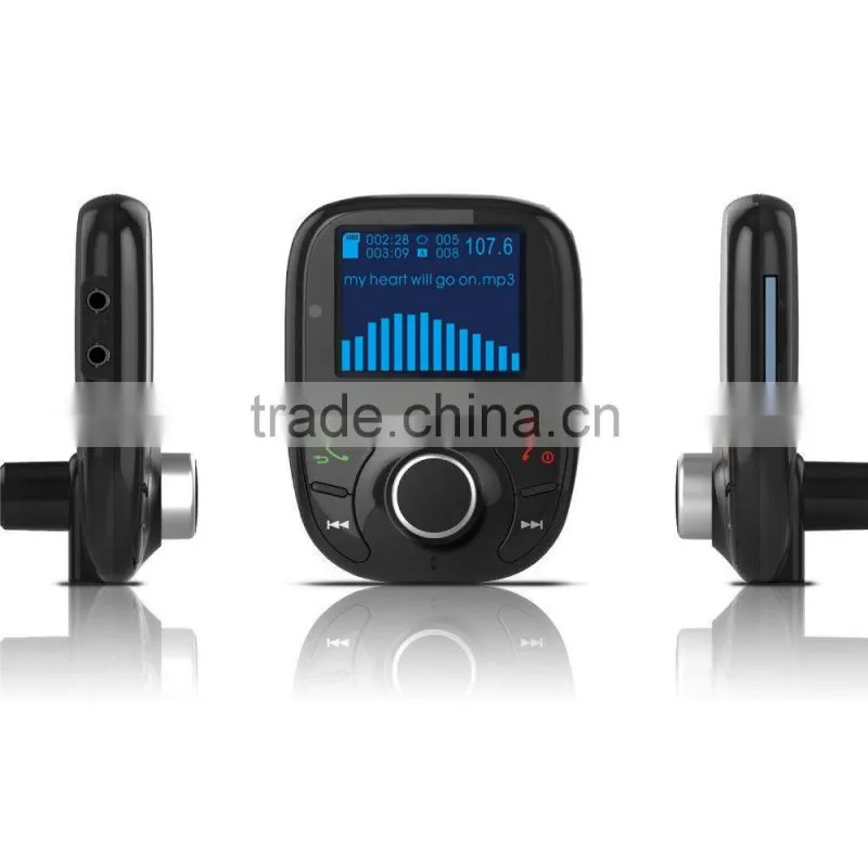 high end Car MP3 player with Bluetooth car kit car charger FM transmitter TF card/USB disk cigar lighter lcd sceen