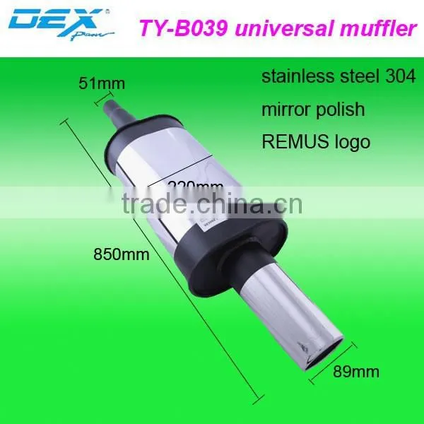 racing spare part exhaust system universal muffler performance