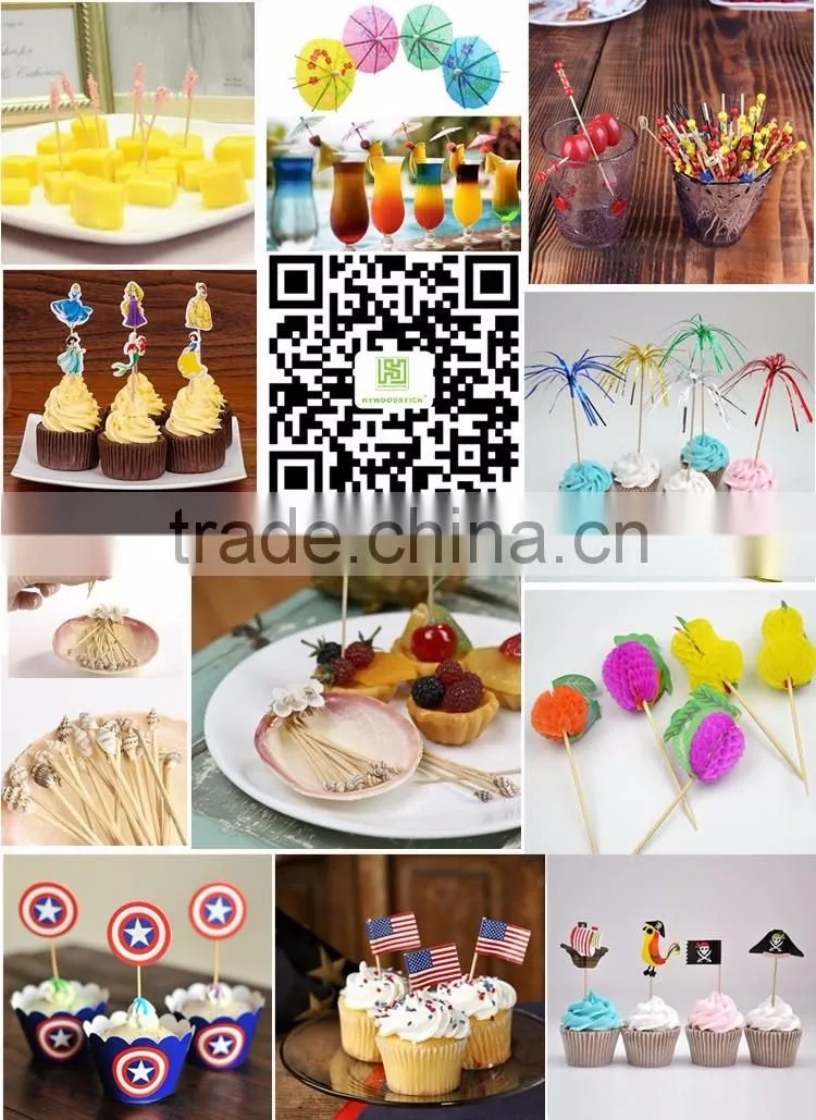 Holiday Chocolate Cake Decoration Toppers Christmas Cupcake Picks In CMYK Colors