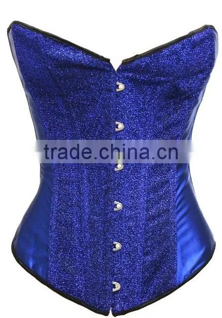 New Feeling Whole Sale Cheap Halloween hot sale mature Women Burlesque Waist Cincher Corset Purple Red Green Golden Blue Color