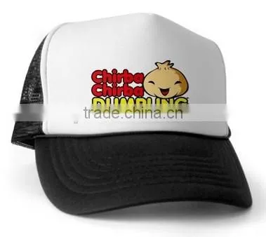 2014 Fashion Wholesale Printing logo Custom Foam Mesh Trucker Cap with a String on Brim