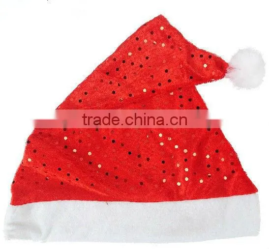 Design in stock wholesale hat kids mini christmas santa hats