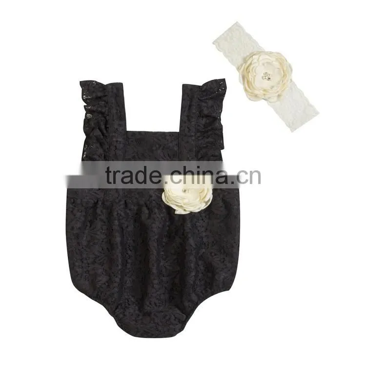 Hot sale in market ! baby romper with headband ! 2017