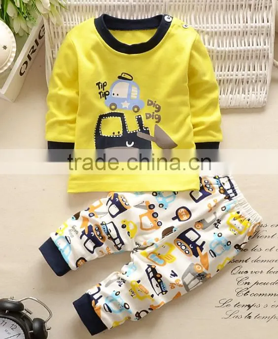 Latest Embroidery Designs Suits 100% Cotton Children Baby Christmas Striped Pajamas