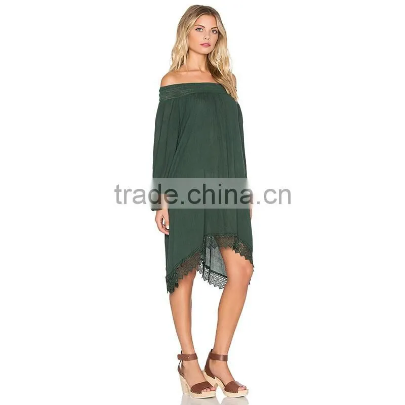 2016 New fashion ladies dress design long sleeve women casual ladies one piece dress