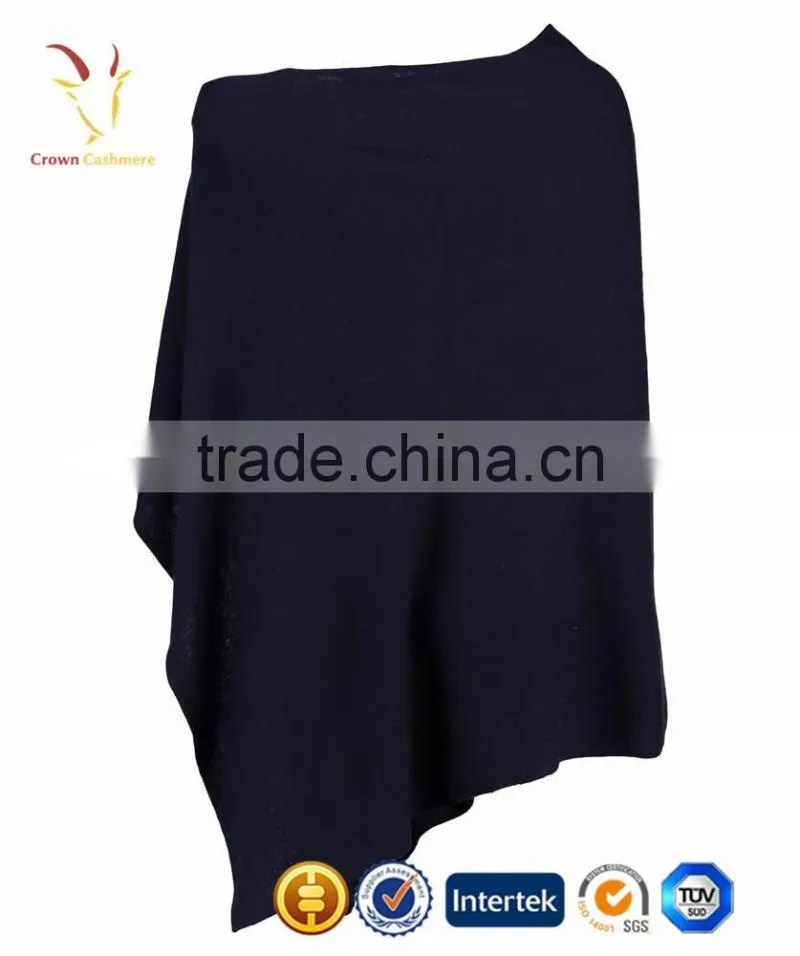 Colors Bottom design Womens Knitted Wool Capes and Ponchos