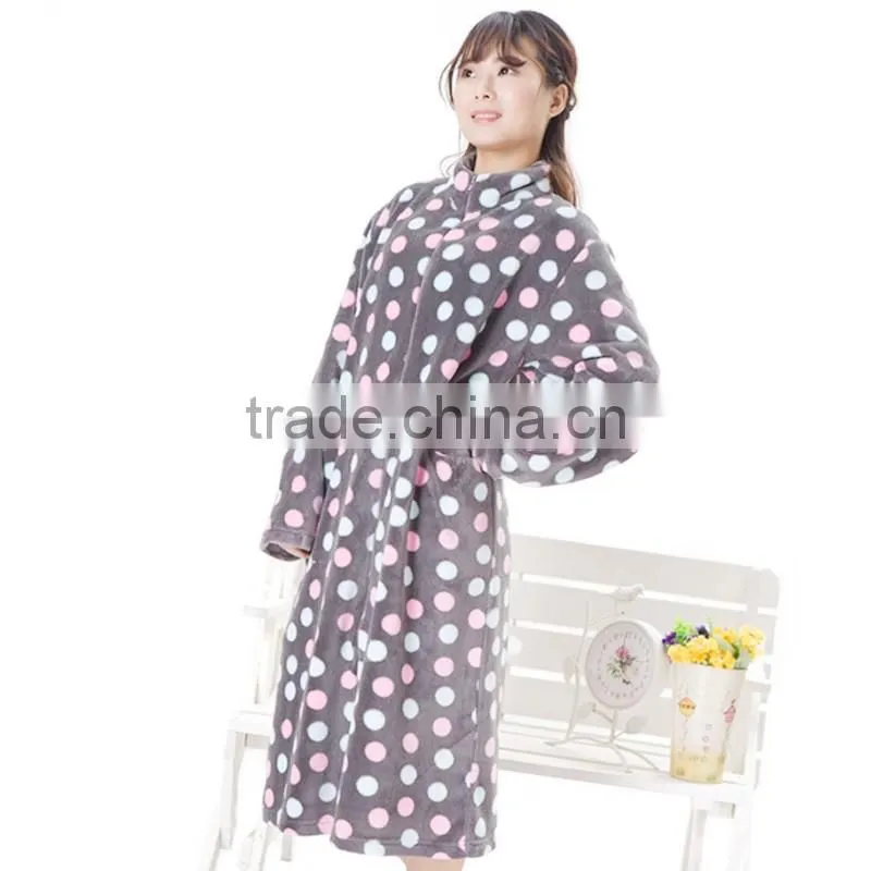 Sexy Coral Floral robe for Women